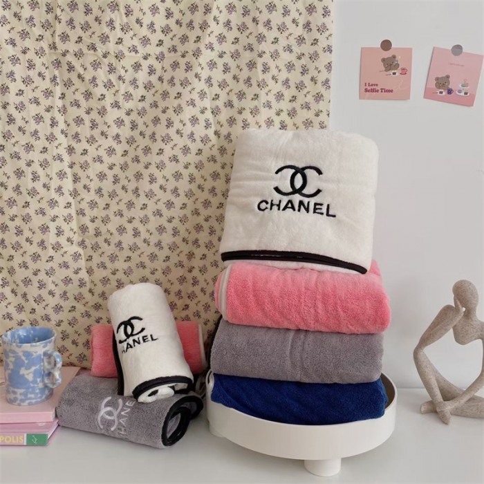 シャネル タオル バスタオル 2点セット ブランドコピーchanel