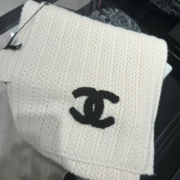 Chanel シャネルハイブランドニットマフラー ニット ケーブルニット ストール レディース 羽織り物 ロングマフラー ロング 大判マフラー 男女兼用 秋冬