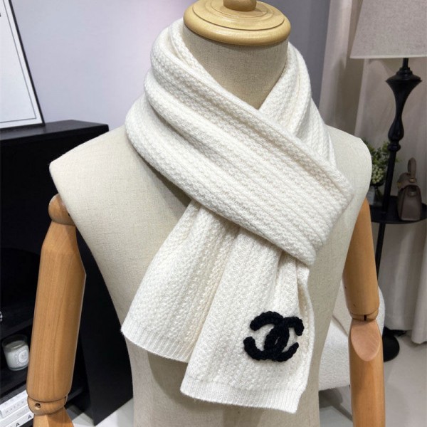 Chanel シャネルハイブランドニットマフラー ニット ケーブルニット ストール レディース 羽織り物 ロングマフラー ロング 大判マフラー 男女兼用 秋冬