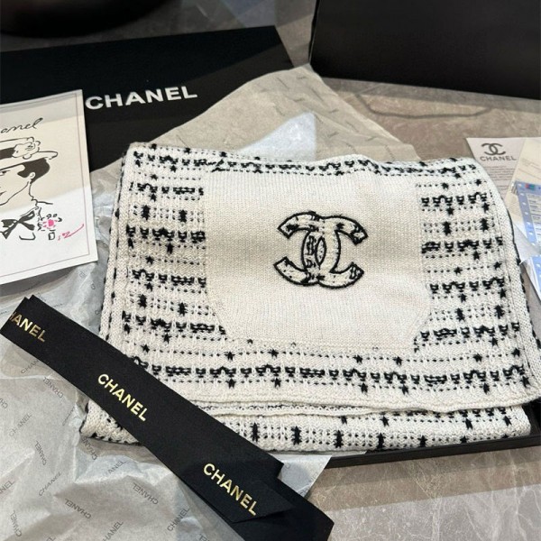 Chanel シャネルハイブランド 秋冬 マフラーメンズ 大判ショール 暖かい肌に優しい ブランドショール男女兼用 リバーシブルマフラー 肩掛け