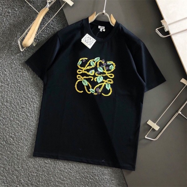 ロエベ tシャツ ハイブランド 夏 LOEWE tシャツ オーバーサイズ 夏tシャツ ブランド半袖tシャツ ファッション tシャツ上着カジュアル トップス カットソー