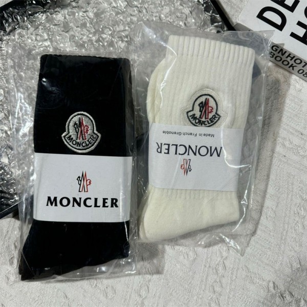 Moncler モンクレールハイブランド ソックス 綿製ブランド ストッキング 大人気ブランドミドルソックス 高品質上質な コットン ソックス くつした