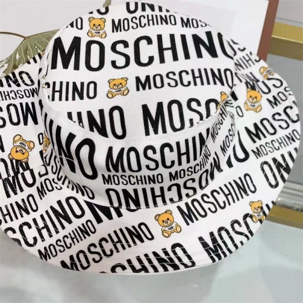 Moschino モスキーノハイブランド ハット ベビー用ハット つば広 赤ちゃんキャップ キッズ 帽子 子供サンバイザー フィッシャーマンハット 熊柄 女の子 男の子 男女児 UVカット 春夏 日焼け止め かわいい 紫外線 ユニセックス アウトドア カープリント