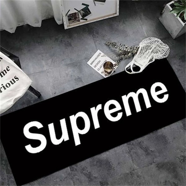 Supreme シュプリーム ハイブランド室内マット滑り止め絨毯 じゅうたん マット ラグカーペット 部屋マット カーペット 消音 抗菌ブランド シャワーマット吸水