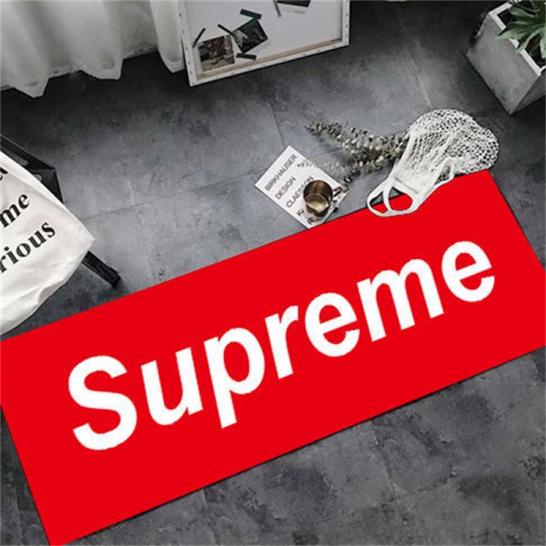 Supreme シュプリーム ハイブランド室内マット滑り止め絨毯 じゅうたん マット ラグカーペット 部屋マット カーペット 消音 抗菌ブランド シャワーマット吸水