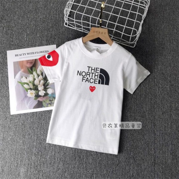 ザノースフェイス 子供服 THE NORTH FACE 半袖tシャツ キッズ服 ブランド半袖tシャツ ボーイ ガールズ 韓国 パチモン tシャツ 100~160cm 綿tシャツ 激安パロディ