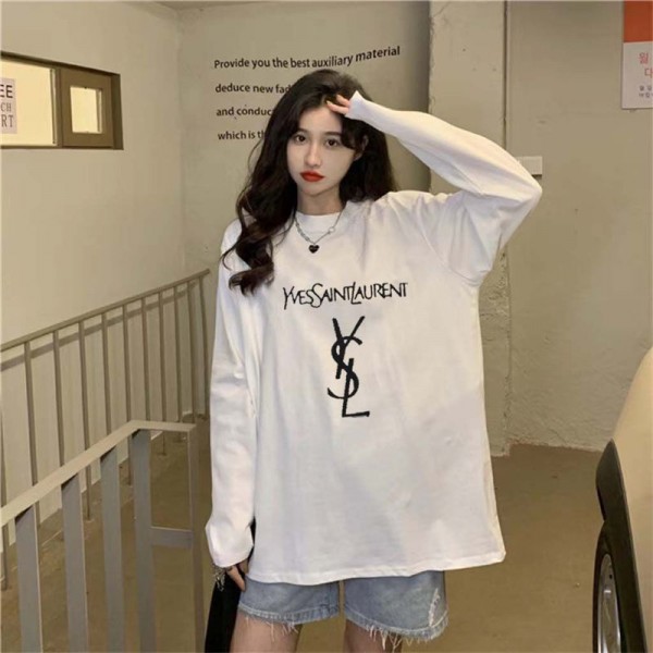 Ysl イヴサンローラン 長袖ｔシャツ ブランドパーカー コピーオーバーサイズパーカーブランドメンズ 服 コピー トレーナースウェットパーカー