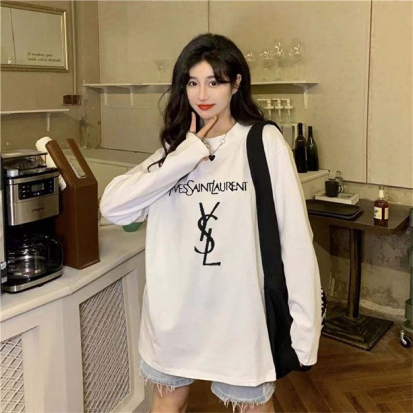 Ysl イヴサンローラン 長袖ｔシャツ ブランドパーカー コピーオーバーサイズパーカーブランドメンズ 服 コピー トレーナースウェットパーカー