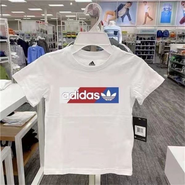 adidas アディダス子供Tシャツハイブランド春夏Tシャツ キッズ服ブランドかわいいブランドTシャツ上着カジュアル大人の上質Tシャツ 4色 100 - 160cm