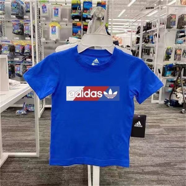 adidas アディダス子供Tシャツハイブランド春夏Tシャツ キッズ服ブランドかわいいブランドTシャツ上着カジュアル大人の上質Tシャツ 4色 100 - 160cm