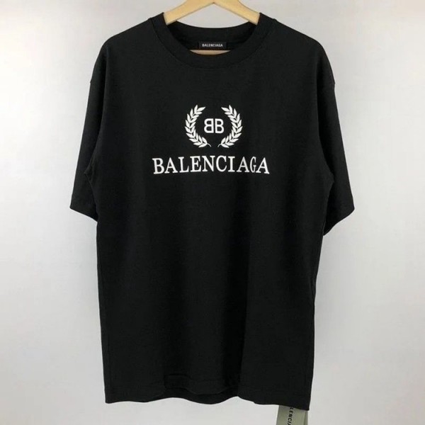 Balenciaga ブランドtシャツ 上着 バレンシアガ半袖シャツ 綿100％ 柔らか ハイブランド 夏Tシャツ 丸首シャツ ペアカップル 20代 30代40代tシャツ 激安パロディ 快適 ファッション セレブ愛用 男女