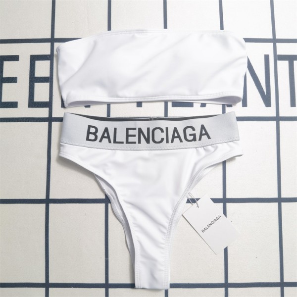 バレンシアガ ブランドビキニレディース 上下セット 水着 balenciaga スイムウェア セクシー パット入れ 三角ビキニ 体型カバー おしゃれ温泉 海辺へ 女 水着