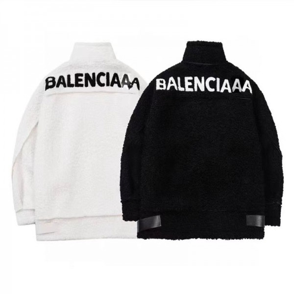 Balenciaga バレンシアガハイブランドボア  レディース  ボア ジャケット ビッグシルエット オーバーサイズ アウター 裏起毛 あったか ボリューム もこもこ 防寒 ゆるっと可愛い S - L