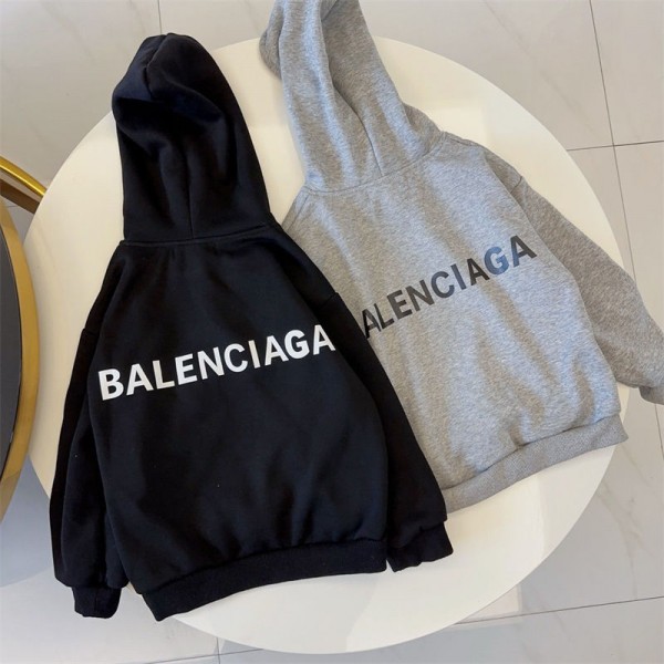 Balenciaga バレンシアガハイブランドキッズ スウェット 上下セット パジャマ 裏起毛 長袖 長ズボン ルームウェア 部屋着 ジュニア スポーツウェア ゆったり 人気 カジュアル 普段着 通学 通園 90 - 150cm