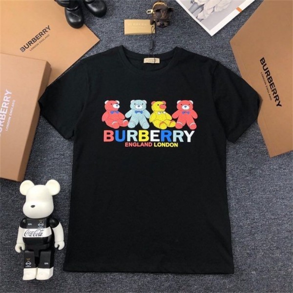 Burberry バーバリーハイブランドtシャツ偽物レディースメンズ夏tシャツブランドかわいいブランドtシャツ上着カジュアルブランドtシャツ高品質 2色  S - 4XL