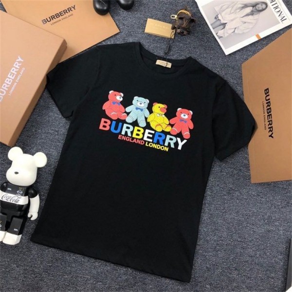 Burberry バーバリーハイブランドtシャツ偽物レディースメンズ夏tシャツブランドかわいいブランドtシャツ上着カジュアルブランドtシャツ高品質 2色  S - 4XL