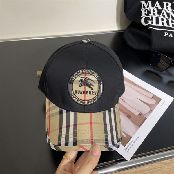 Burberry バーバリー ハイブランド キャップ メンズ コットン100% UVカット ぼうし cap 深め 紫外線対策 日よけ 型崩れない ランニング スポーツ 登山 釣り 野球帽 綿100％ 帽子 男女兼用