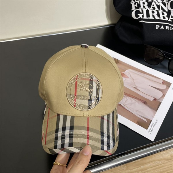 Burberry バーバリー ハイブランド キャップ メンズ コットン100% UVカット ぼうし cap 深め 紫外線対策 日よけ 型崩れない ランニング スポーツ 登山 釣り 野球帽 綿100％ 帽子 男女兼用