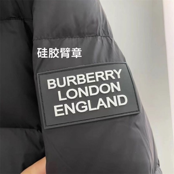 Burberry バーバリー ハイブランド冬服 メンズ 防寒 コート 中綿 フード付き ジッパー ジャケット 大きいサイズ ゆったり 厚手 防風 防寒 ダウンジャケット シンプルデザイン 暖かい 男女兼用 アウター