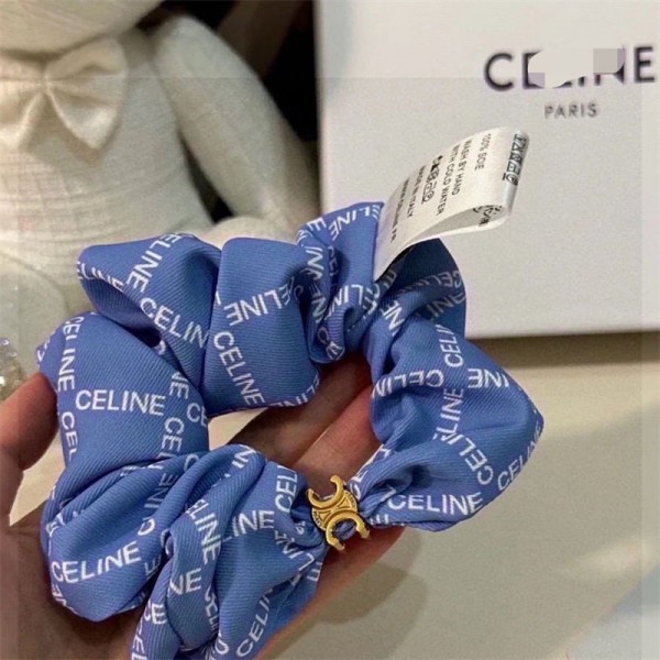 CELINE セリーヌ ハイブランド ヘアアクセサリー 髪飾り ブランド 可愛い 4点セット ヘアバンド ブランドヘアシュシュ ヘアゴム 女性 ブランド バナナクリップ 髪アレンジ