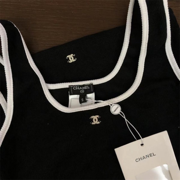 シャネル ブランド 水着 レディース CHANEL ビキニ 上下セット ハイウエスト ショートパンツ 体型カバー オトナ  水着 温泉 シンプル 着心地よい