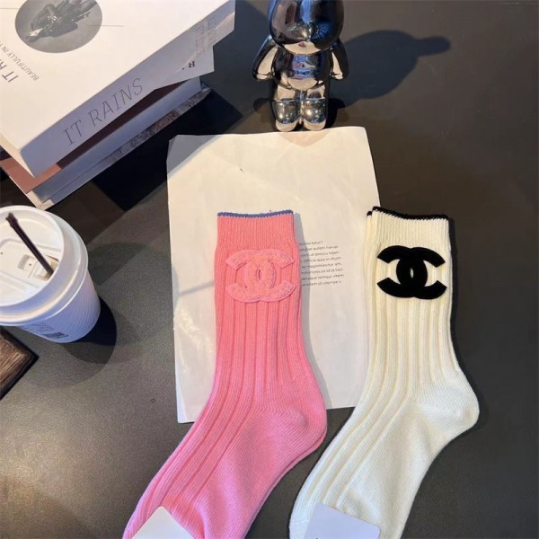 Chanel シャネルハイブランド ソックス 綿製コットン 靴下 3点セット メンズ 通気性浅口ソックス 女の子好き 韓国ブランドソックス 男女兼用 ファッション