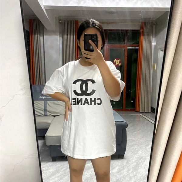 Chanel シャネル ブランド半袖tシャツ ブランドtシャツ オーバーサイズ 夏tシャツ ブランド かわいい トップス tシャツ高品質 オシャレ 上着