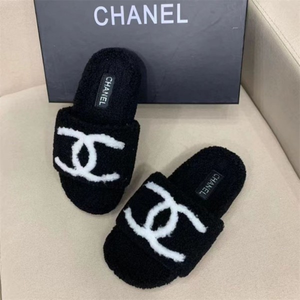 ブランド Chanel シャネル スリッパ 秋冬 ルームシューズ スリッパ 室内  あったかスリッパ ボアスリッパ もこもこ 室内履き 冬用 暖かい 洗える 男女兼用 足冷え対策 北欧 防寒 滑り止め 静音