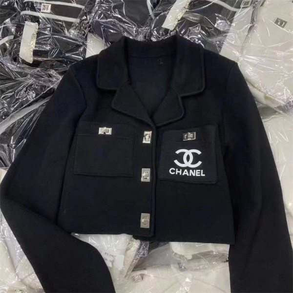 Chanel シャネル カーディガン レディース スーツ  ボタンカーディガン ゆったり コート 暖かい ニット カジュアル アウター ニット ジャケット コート 長袖 秋冬服