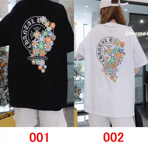 クロムハーツ Chrome Hearts夏tシャツブランドかわいいハイブランド半袖tシャツ男女兼用ブランド 服 コピー 激安屋20代 30代40代tシャツ 激安パロディ S - 3XL