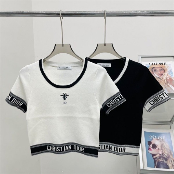 Dior ディオールtシャツハイブランド夏韓国 パチモン tシャツブランド 服 コピー 激安屋Tシャツカットソーペアカップル S/M