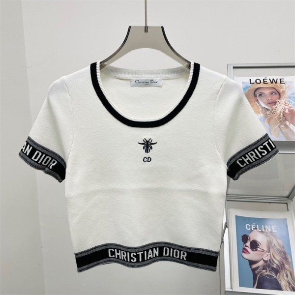 Dior ディオールtシャツハイブランド夏韓国 パチモン tシャツブランド 服 コピー 激安屋Tシャツカットソーペアカップル S/M