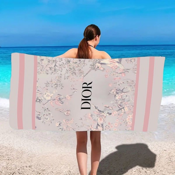 ブランド ディオール ビーチタオル 大判 DIOR バスタオル 160x80cm 可愛い 速乾 超吸水 柔らかい 防砂 軽量 コンパクト 砂がつかない スーパーソフト 薄手 持ち運びやすい ビーチブランケット ビーチマット スイムタオル 海水浴 プール 旅行 温泉 お湯、猫柄