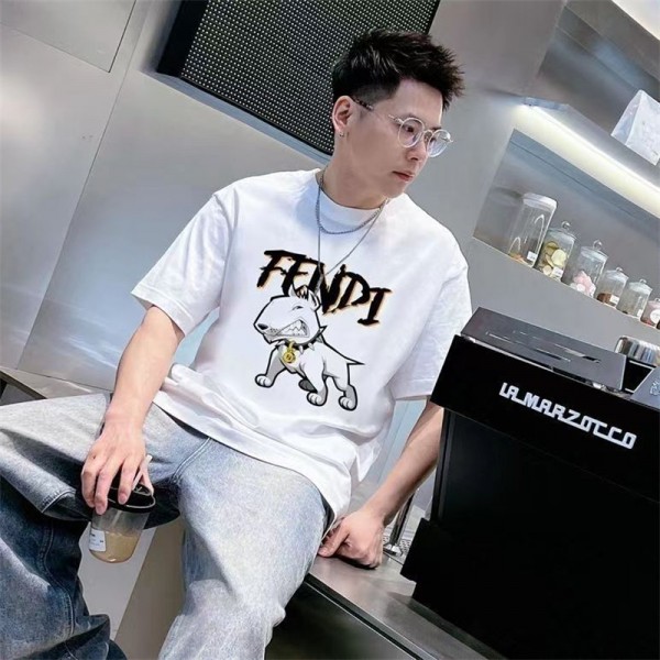 Fendi フェンディブランド 服 コピー 激安屋20代 30代40代tシャツ 激安パロディ大人の上質Tシャツtシャツ ユニセック ブランド S - 5XL