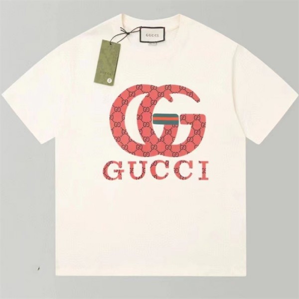 Gucci グッチハイブランドtシャツ偽物レディースメンズハイブランド半袖tシャツ男女兼用20代 30代40代tシャツ 激安パロディ大人の上質Tシャツ