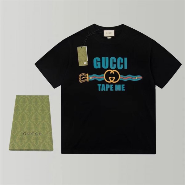 Gucci 上着Ｔシャツ グッチ 夏tシャツ ブランド かわいい ハイブランド半袖tシャツ 男女兼用 ブランド 服 コピー 激安屋 大人の上質Tシャツ 流行り