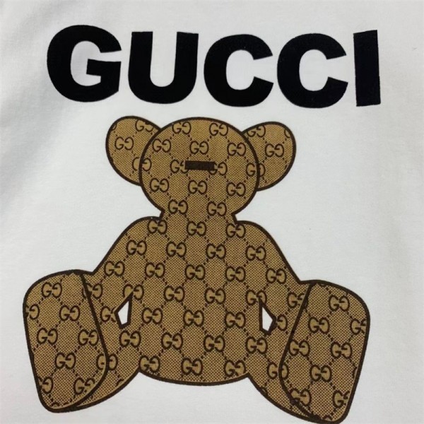 Gucci グッチ ブランド 子供服 Tシャツ ハーフパンツ 2点セット ファッション 潮流 定番ロゴ 半袖 半ズボン キッズ服 90-160cm