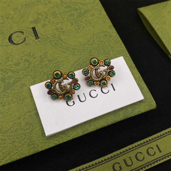 Gucci グッチ ブランド ピアス キラキラ 優雅 ファッション 人気 耳飾り 金属アレルギー対応 ジュエリー レディーズ