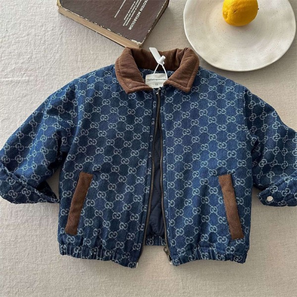 グッチ 中綿コート キルティングジャケット キッズ服 子ども服 中綿コート Gucci ブランド 中綿ジャケット 子供服 厚手 長袖 防寒 男の子 女の子  オーバーサイズ 冬 上着 可愛い 暖かい 冬服 秋服 90 - 140cm