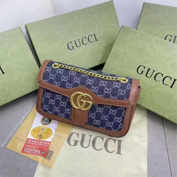 Gucci グッチハイブランドバッグ肩掛けバッグ レディース ショルダーバッグ 斜めがけバッグ 2way チェーン 小さめ 大容量 軽量 鞄 おしゃれ 人気