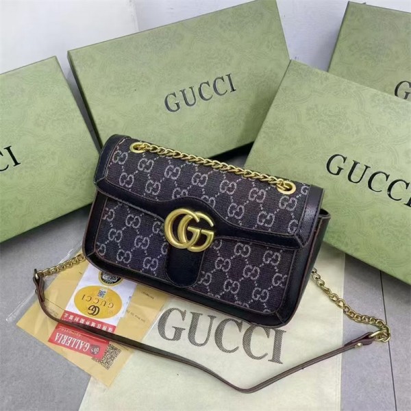 Gucci グッチハイブランドバッグ肩掛けバッグ レディース ショルダーバッグ 斜めがけバッグ 2way チェーン 小さめ 大容量 軽量 鞄 おしゃれ 人気