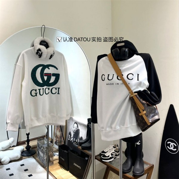 Gucci グッチブランドパーカー コピーブランドトレーナー裏起毛スウェット偽物 男女兼用 トレーナースウェットパーカー