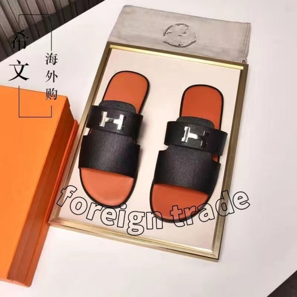 ブランド エルメス サンダル HERMES メンズ スポーツサンダル お出かけスリッパ  ファッション サンダル ドライバーサンダル 男性用スリッパ 夏 人気 レザースリッパ 滑らない 歩きやすい おしゃれ