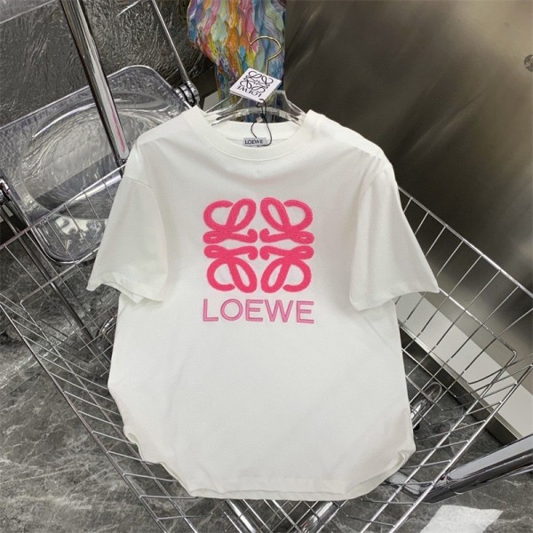 LOEWE ロエベ ブランドtシャツオーバーサイズハイブランド半袖tシャツ男女兼用ブランドtシャツ高品質20代 30代40代tシャツ 激安パロディ