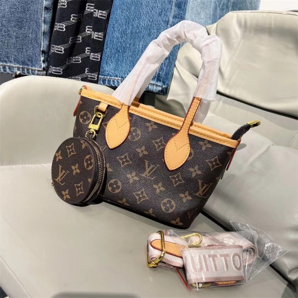 Lv ルイヴィトン ブランド ミニトートバッグ 女性 ブランド ハンドバッグ 斜め掛けカバン ハイブランド 手持ちバッグ鞄 ミニトート 小さい財布付き 2way バッグ