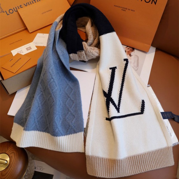 Lv ルイヴィトンハイブランド マフラー ストール レディース 秋 冬 防寒 柔らかい肌触り 大判ストール ショール ストライプ シンプル カジュアル おしゃれ 暖かい 厚手 防風 プレゼント・ギフト・贈り物・誕生日・記念日・男女兼用