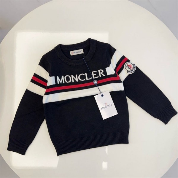 Moncler ブランド 上下セット キッズ トレーナー パンツ 2点セット モンクレール 子供服 男の子 長袖セーター 可愛い 長袖ニット ロングパンツ 人気 女の子 キッズ服 セットアップ 韓国 コットン おしゃれ 秋 冬 スポーツウェア 普段着 通園 通学 90¬150cm