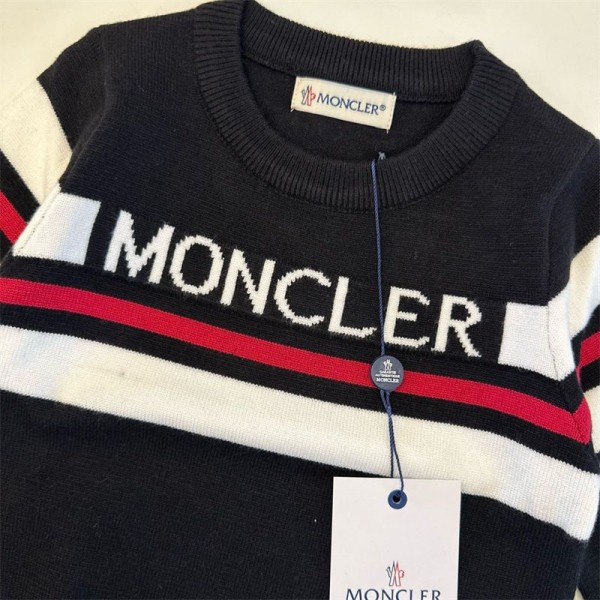 Moncler ブランド 上下セット キッズ トレーナー パンツ 2点セット モンクレール 子供服 男の子 長袖セーター 可愛い 長袖ニット ロングパンツ 人気 女の子 キッズ服 セットアップ 韓国 コットン おしゃれ 秋 冬 スポーツウェア 普段着 通園 通学 90¬150cm