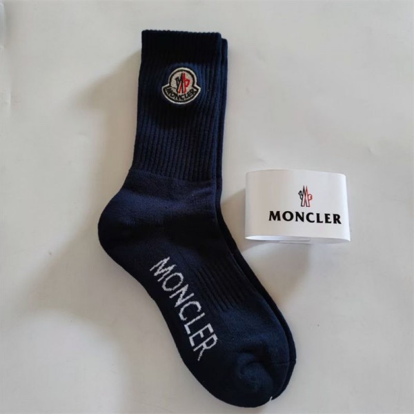 Moncler モンクレールレディース向け 靴下 かわいいブランド ストッキング 大人気ブランドミドルソックス 高品質浅口ソックス 女の子好き 韓国