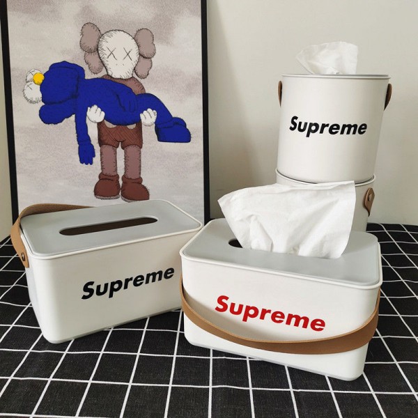 Supreme ブランド ボックス ティッシュボックス シュプリーム 収納 ライナー 立方体 収納ボックス 置き場 デスクトップ収納オーガナイザー 小さな収納ケース ナプキン収納ホルダー 卓上収納ケース